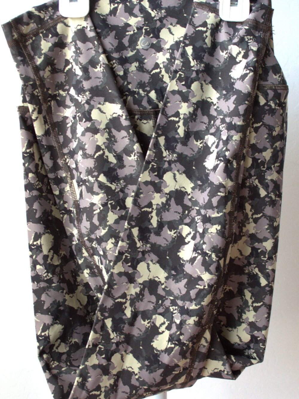 CRZ YOGA XS leggings gray/beige camouflage